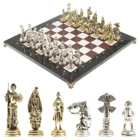 Шахматы &amp;quot;Дон Кихот&amp;quot; доска 40х40 см мрамор лемезит 122648