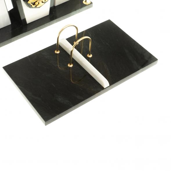 Настольный набор из мрамора &amp;quot;Галант&amp;quot; с гербом РФ 124260