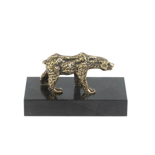 Статуэтка &amp;quot;Медведь&amp;quot; из бронзы и долерита 128001