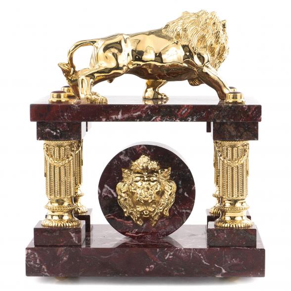 Настольный набор &amp;quot;Рычащий лев&amp;quot; бронза креноид 120840