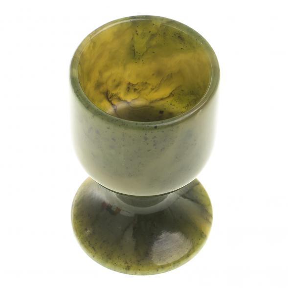 Рюмка на ножке из нефрита 20 мл 4х6,5 см 124096