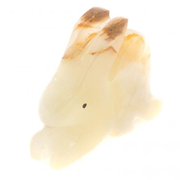 Статуэтка из оникса &amp;quot;Заяц&amp;quot; зелено-коричневый 6,5х2х5 см (2,5) 124645