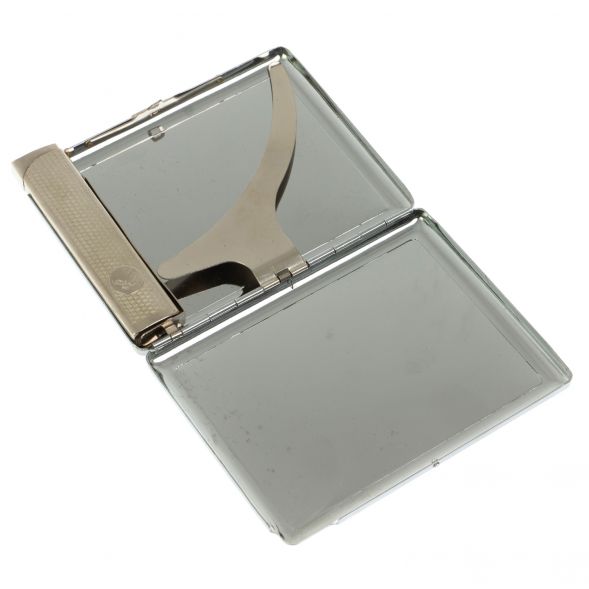 Портсигар 10 сигарет с зажигалкой камень малахит с хризоколлой 128700