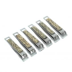 Кусачки для ногтей камень серый пегматит