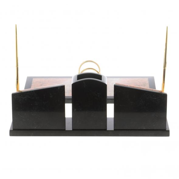 Письменный прибор &amp;quot;Элегант&amp;quot; из розового мрамора 124503