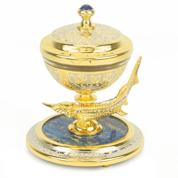 Икорница из лазурита &amp;quot;Стерлядка&amp;quot; 118676