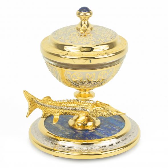 Икорница из лазурита &amp;quot;Стерлядка&amp;quot; 118676