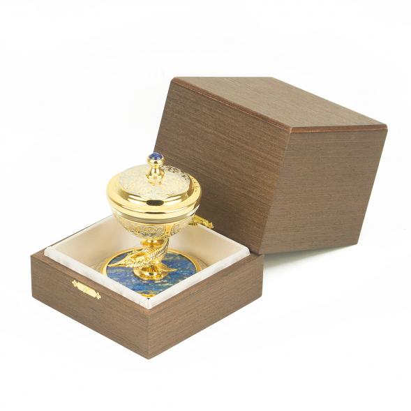 Икорница из лазурита &amp;quot;Стерлядка&amp;quot; 118676