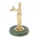 Бронзовая статуэтка &amp;quot;Фемида&amp;quot; на подставке из нефрита 10х10х15 см 127931