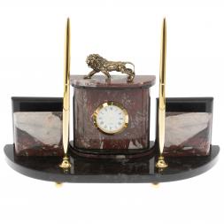 Настольный прибор "Лев" из креноида