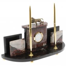 Настольный прибор "Лев" из креноида