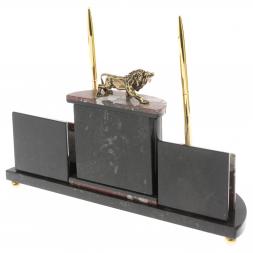 Настольный прибор "Лев" из креноида