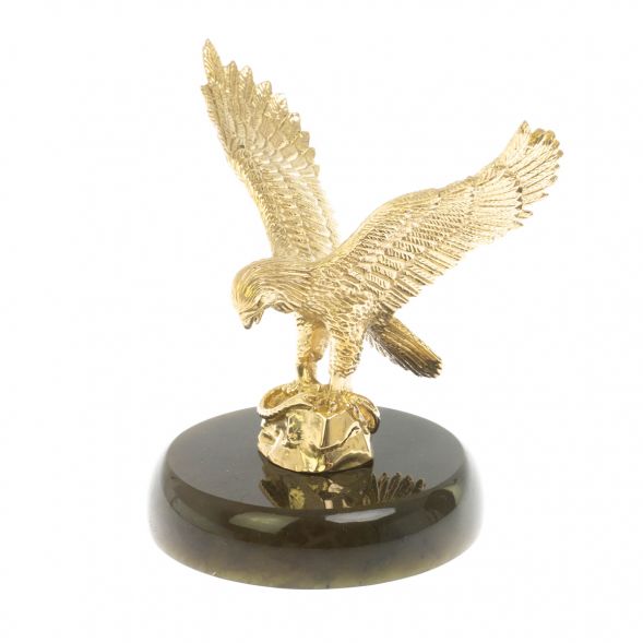 Бронзовая статуэтка &amp;quot;Орел&amp;quot; на нефрите 8х8х10,5 см 128922