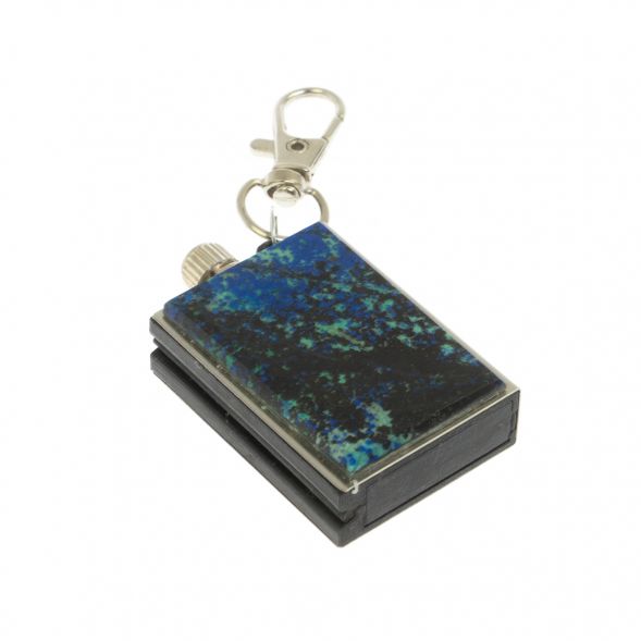 Брелок огниво &amp;quot;Вечная спичка&amp;quot; с накладкой из камня азурит 129072
