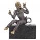 Бронзовая статуэтка &amp;quot;Чертик&amp;quot; на подставке из черного змеевика 120845