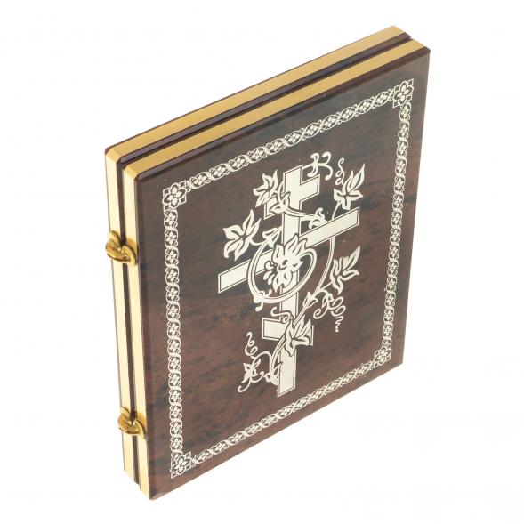 Икона складная &amp;quot;Св. Матрона Московская&amp;quot; камень обсидиан 122997