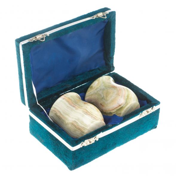 Набор стаканов 2 шт в футляре камень оникс 6,2х7 см 100 мл (2,5х3) 123925