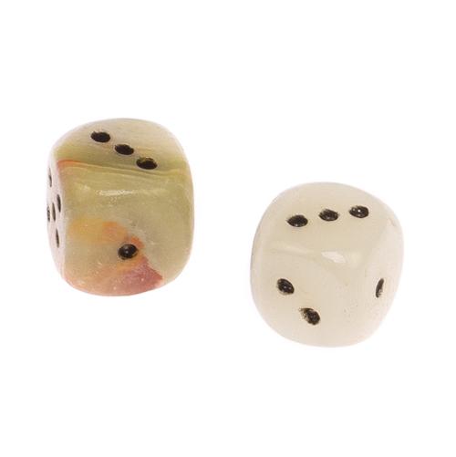 Кубики игральные из оникса 1,9 см 2 шт 125241