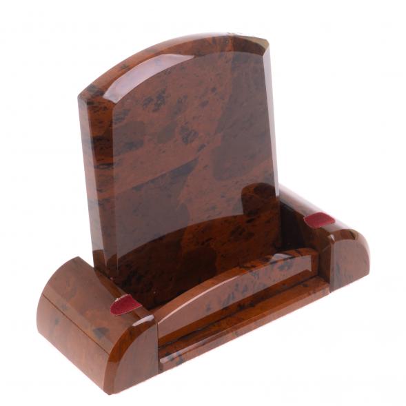 Подставка для телефона из коричневого обсидиана 121971