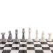 Шахматы &amp;quot;Стаунтон&amp;quot; из мрамолита 40х40 см белый мрамор / змеевик 126451