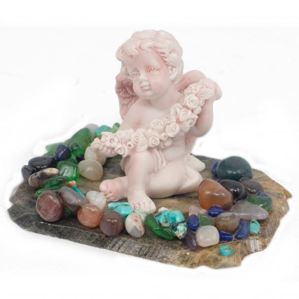 Сувенир &amp;quot;Ангел с венком&amp;quot; из мрамолита 117703
