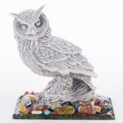 Сувенир "Филин №1" из мрамолита