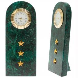 Часы погон "Старший прапорщик МВД" из змеевика