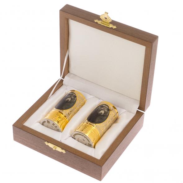 Набор из двух стопок &amp;quot;Медведь&amp;quot; 40 мл Златоуст 125706