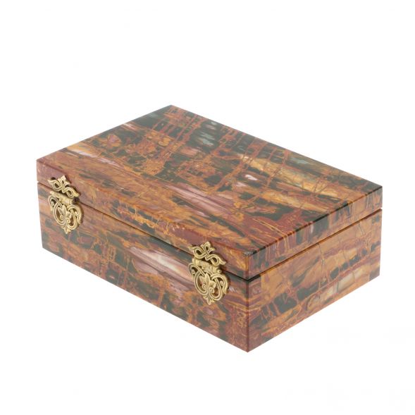 Шкатулка из яшмы 15,8х10,5х6,3 см 127705