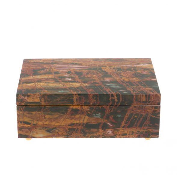 Шкатулка из яшмы 15,8х10,5х6,3 см 127705