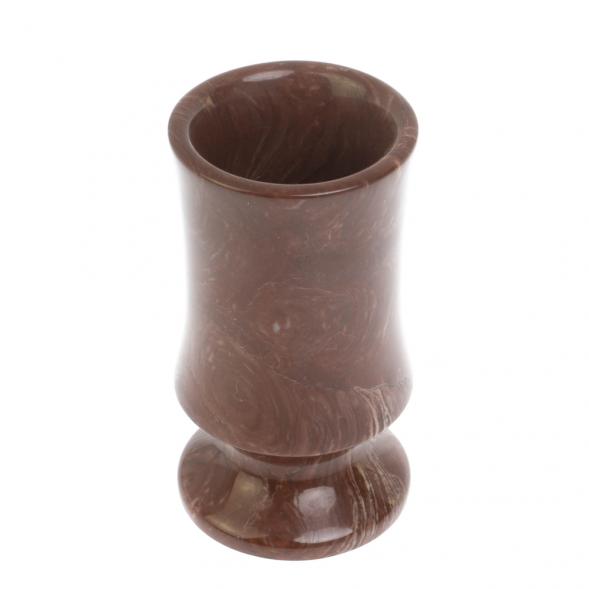 Карандашница из лемезита точеная 6х6х11 см 128410