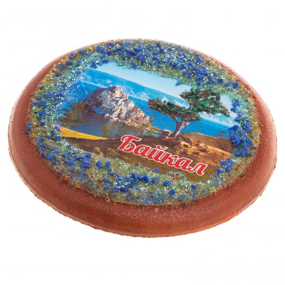 Магнит сувенирный с рисунком &amp;quot;Байкал&amp;quot; 10,5 см 124105