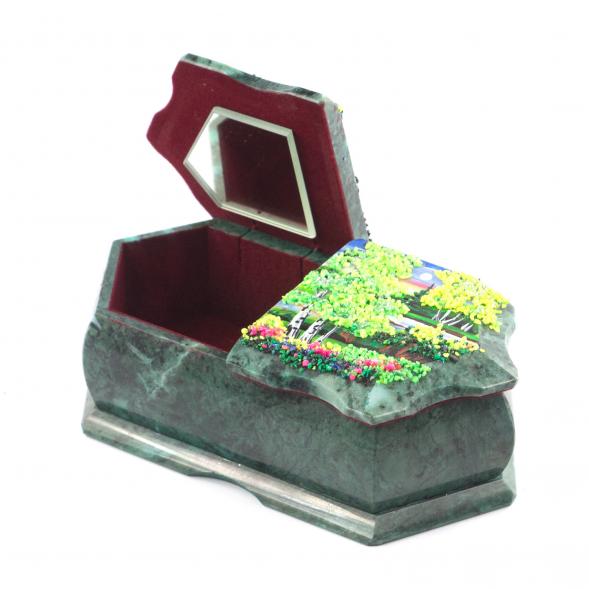 Шкатулка с двумя отделениями &amp;quot;Рассвет / Лето&amp;quot; 20х10х7,5 см 121438