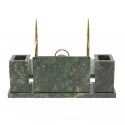 Настольный набор "Советник" из шабровского змеевика