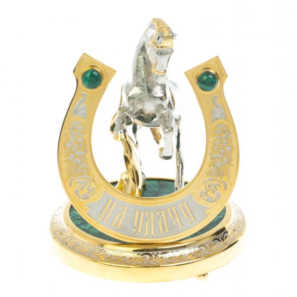 Сувенир &amp;quot;Подкова на удачу&amp;quot; малахит 113801