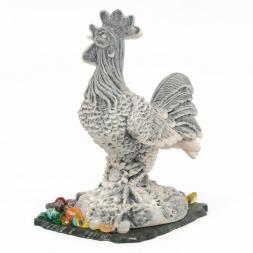 Сувенир из мрамолита "Петух в подсолнухах"