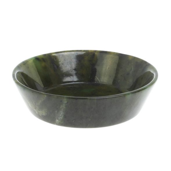 Тарелка орешница из нефрита 11х11х3 см 127938