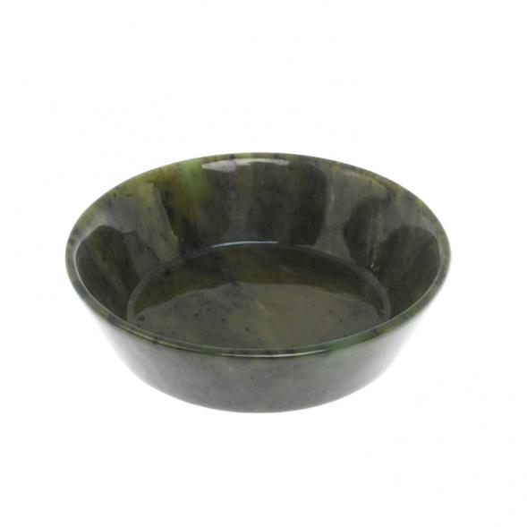 Тарелка орешница из нефрита 11х11х3 см 127938