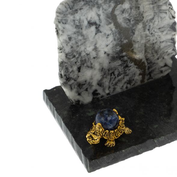 Подставка под ручку &amp;quot;Скала&amp;quot; магнезит змеевик 128859