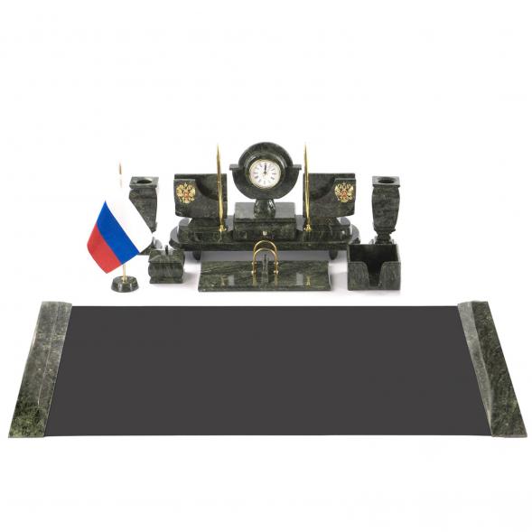 Настольный набор из змеевика &amp;quot;Директор&amp;quot; 121151