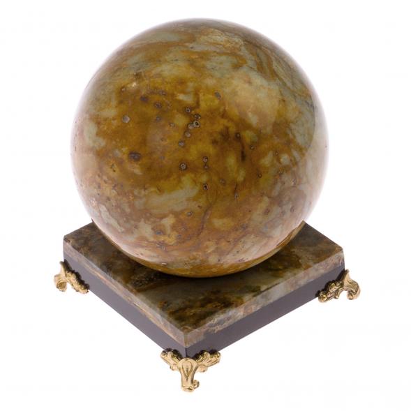 Шар на подставке из офиокальцита 10,5 см 124970