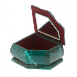 Шкатулка с расписной крышкой "Зимняя ночь" 11х9х6,5 см