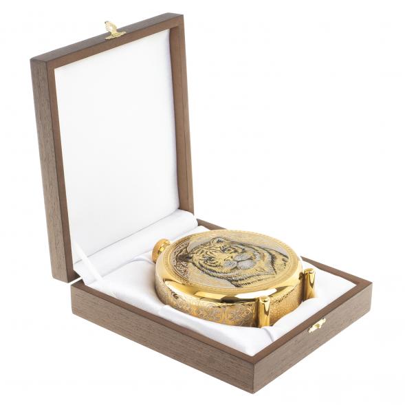 Фляжка с гравюрой &amp;quot;Тигр&amp;quot; Златоуст 123486