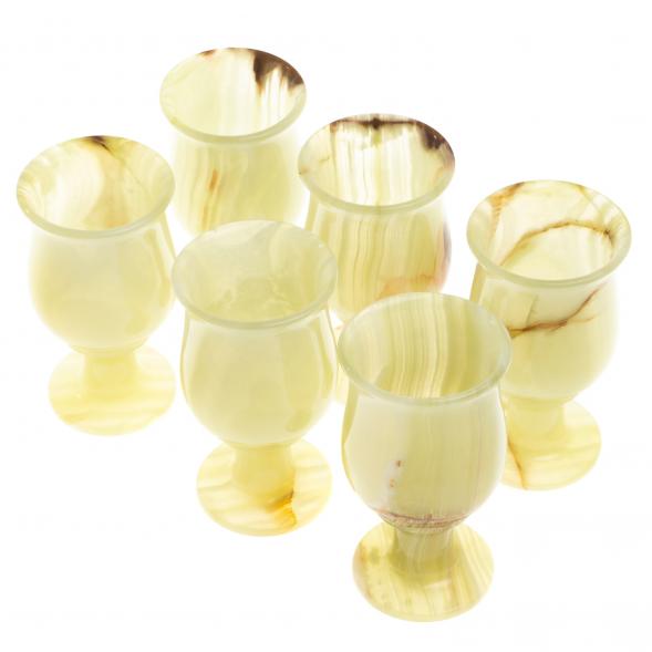 Набор бокалов из оникса 6,5х12 см 100 мл (2,5х5) 6 шт в коробке 123938