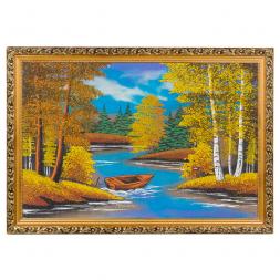 Картина &amp;quot;Осень&amp;quot; багет 40х60 см, каменная крошка
