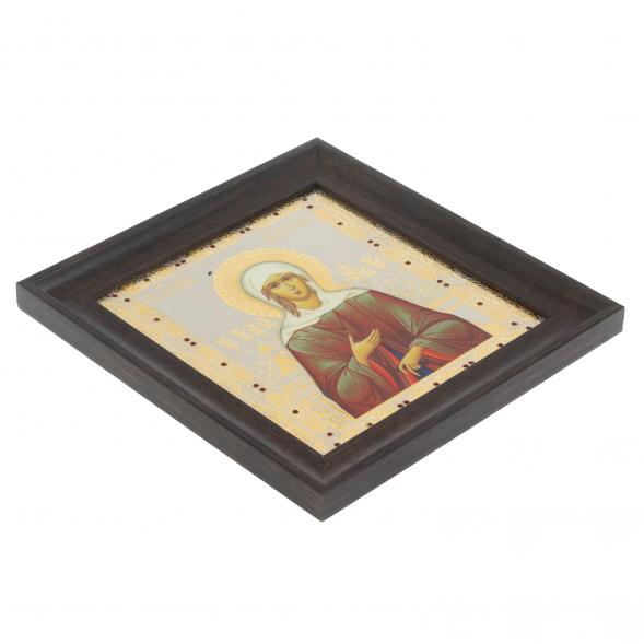 Икона &amp;quot;Ксения Петербуржская&amp;quot; багет 22,5х23,5х2 см Златоуст 128014