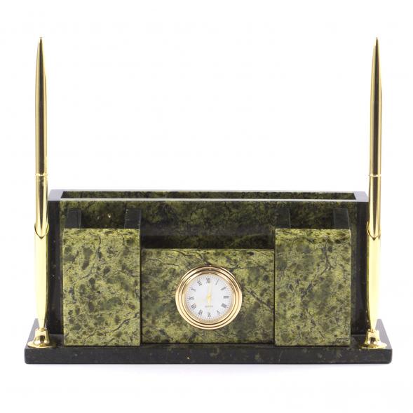 Письменный набор &amp;quot;Компакт&amp;quot; камень змеевик 121443