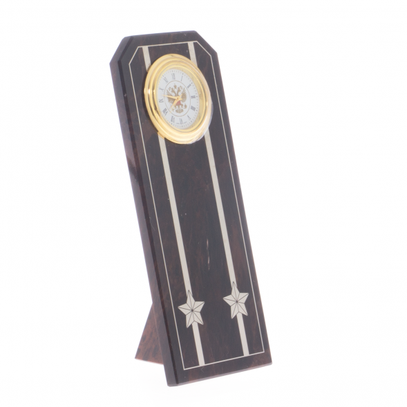 Часы &amp;quot;Погон подполковник&amp;quot; камень обсидиан 121982