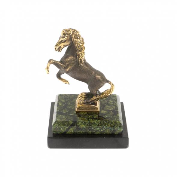 Бронзовая статуэтка &amp;quot;Лошадка&amp;quot; змеевик 116256