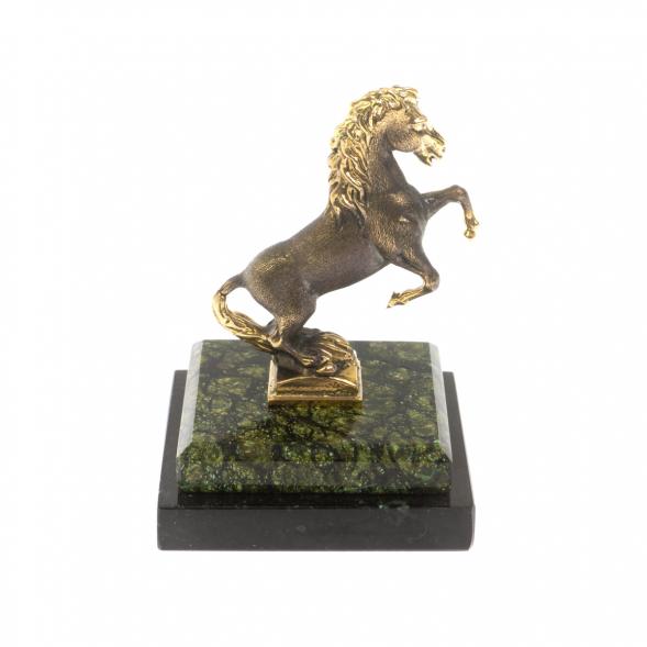 Бронзовая статуэтка &amp;quot;Лошадка&amp;quot; змеевик 116256